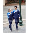 Bộ nỉ thể thao nam MDB-255 navy phối xanh bích